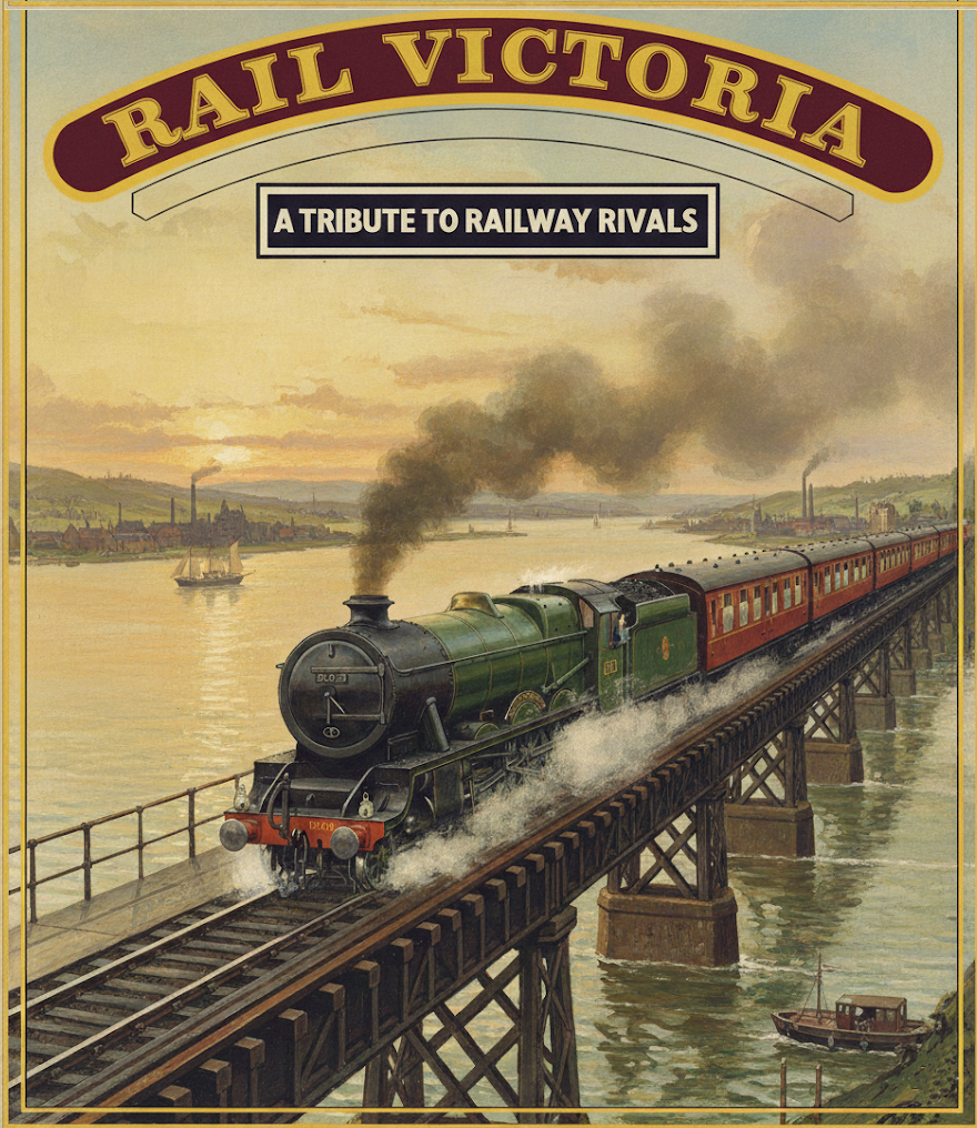 Train crossing Tay Bridge