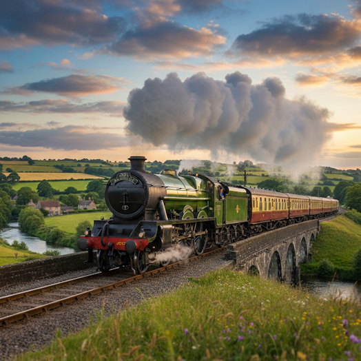 Modern photo of Victorian Train